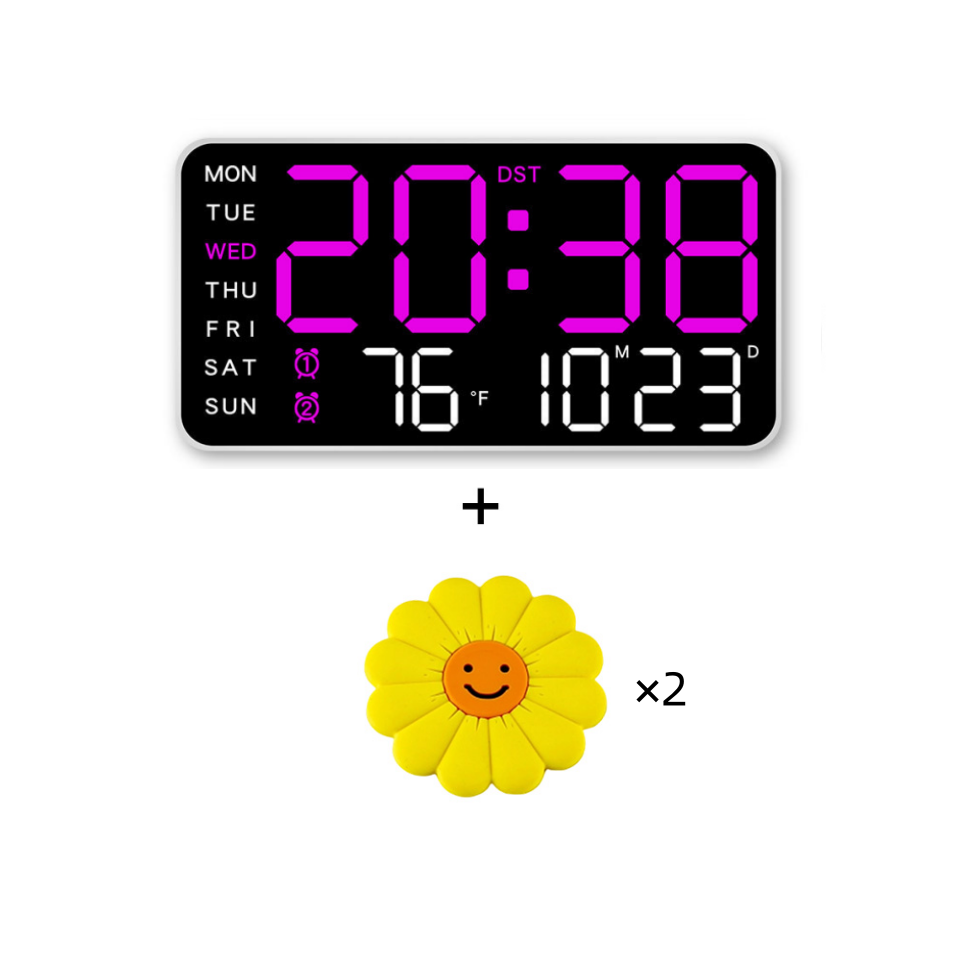 📢📢50 % RABATT !! ⏰Multifunktionale dekorative LED-Digital-Wanduhr，Die grenzenlose Digitaluhr für das moderne norwegische Zuhause