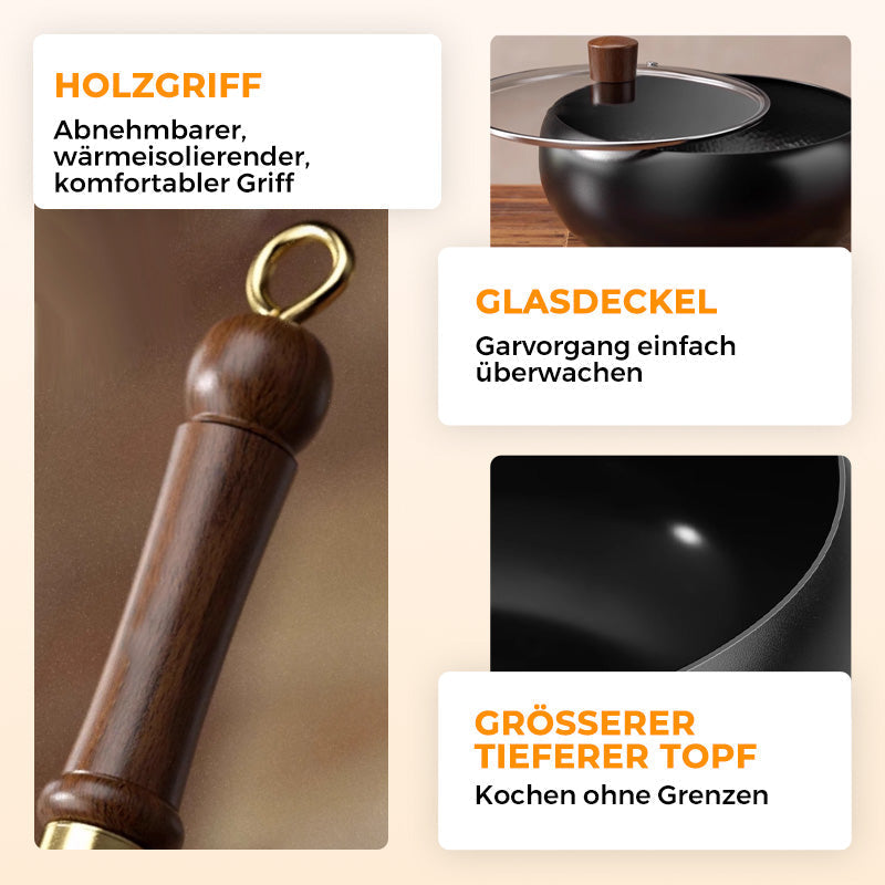 🔥🔥 Schwerer Gusseisen-Bräter (unbeschichtet) – perfekt für Sonntagsbraten & knuspriges Brot! ⏲️🥖 50% reduziert – nur solange der Vorrat reicht!