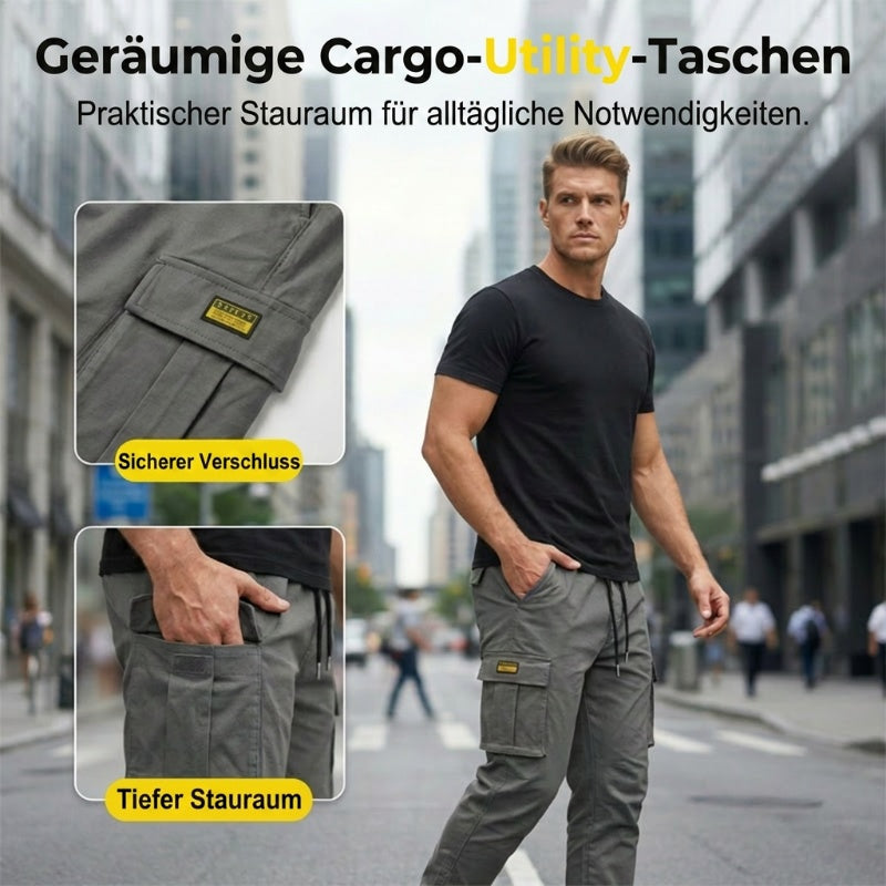 【Zeitlich begrenzt: 50 % Rabatt】👖Lässige Cargohose für Herren mit Kordelzug