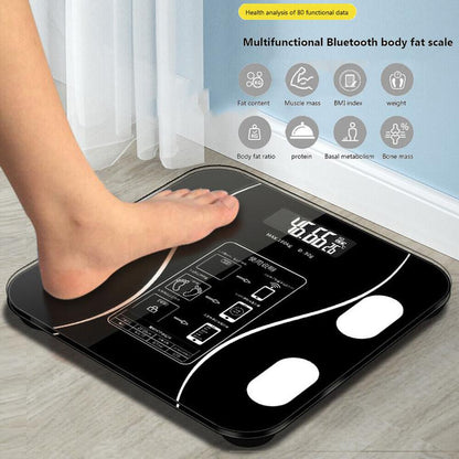 Merschlussverkauf 50% OFF🔥Gewicht & Körperfett Smart Digital Scale🏃‍