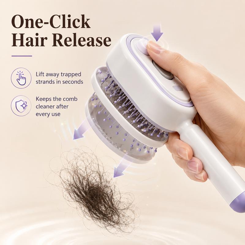 🔥NUR AM LETZTEN TAG IM ANGEBOT !! 🔥ProGlide™🇬🇧 Kopfhaut-Massagekamm 💆‍♀️ – Selbstreinigend 🧼, verfilzungsfrei ✂️ & Anti-Frizz-Haarbürste mit beruhigendem Sprühnebel 💨✨ | Perfekt für trockenes, sprödes Haar 💧🌟