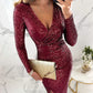 🎅Weihnachtsverkauf 59% Rabatt🎄Sexy Paillettenkleid im Bodycon-Stil✨
