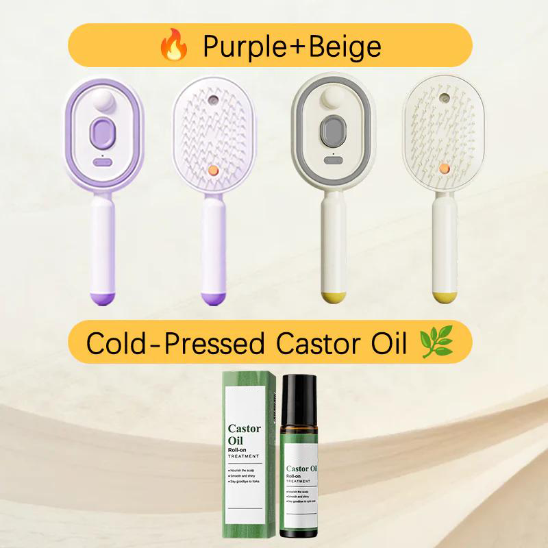 🔥NUR AM LETZTEN TAG IM ANGEBOT !! 🔥ProGlide™🇬🇧 Kopfhaut-Massagekamm 💆‍♀️ – Selbstreinigend 🧼, verfilzungsfrei ✂️ & Anti-Frizz-Haarbürste mit beruhigendem Sprühnebel 💨✨ | Perfekt für trockenes, sprödes Haar 💧🌟