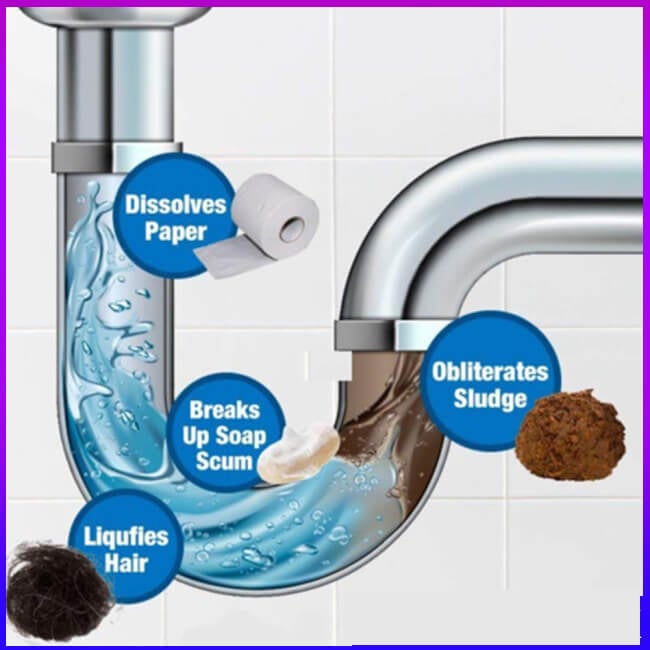 ⌛50 % Rabatt! 1 kaufen, 1 gratis dazu!🔥💦Kraftvoller Spülbecken- und Abflussreiniger🚰