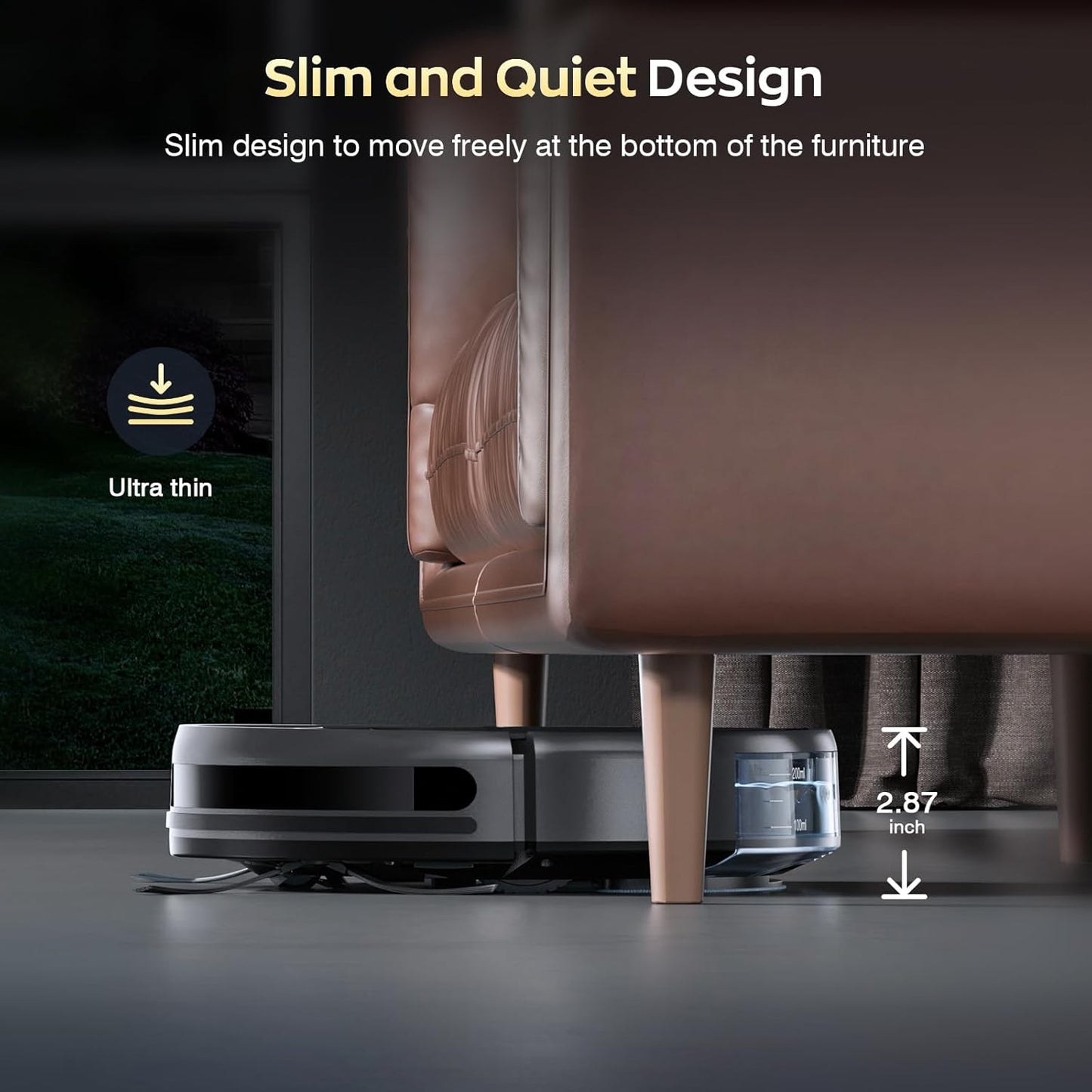 Leistungsstarker All-in-One-Roboterstaubsauger