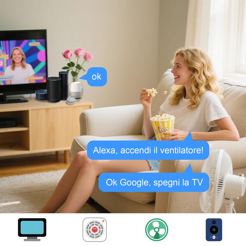 WLAN-Alexa-IR-Universalfernbedienung für Smart Home, All-in-One-Hub, Steuerung per App oder Sprachbefehl
