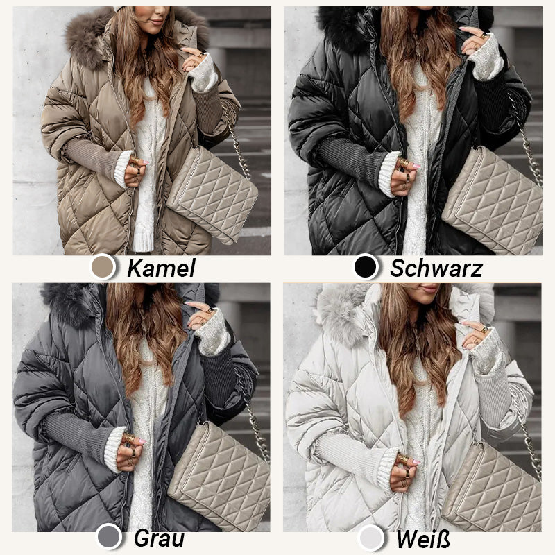 ❄️Winterschlussverkauf❄️Damen Midi-Parka mit Strickärmeln✈️Kostenloser Versand✈️