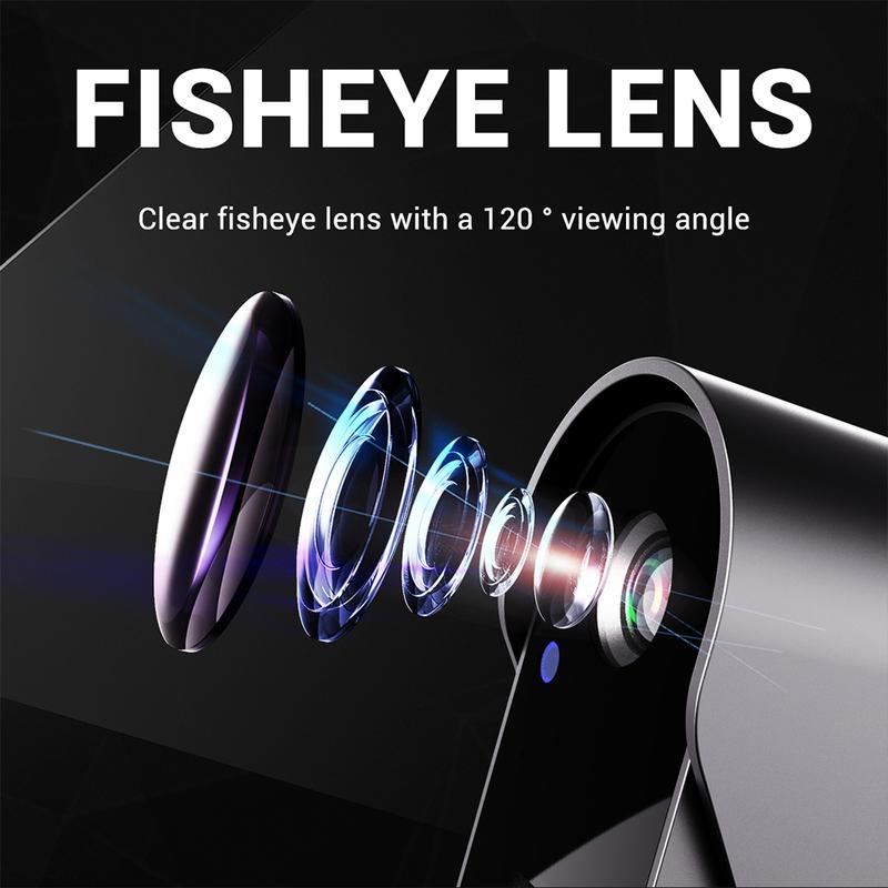 Drahtlose Türklingel-Kamera: 1080P, 170°-Winkel, 4,3-Zoll-Bildschirm, IPX65-Outdoor-Wasserdichtigkeit, Nachtsicht