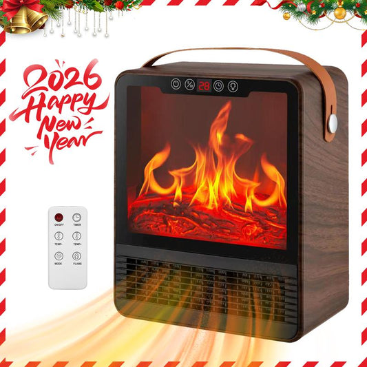 📢📢 50 % RABATT !! ⏰Mini-Elektro-Wandheizung 1500 W mit realistischem 3D-Flammeneffekt Ideal für Schlafzimmer, Wohnzimmer und Büros