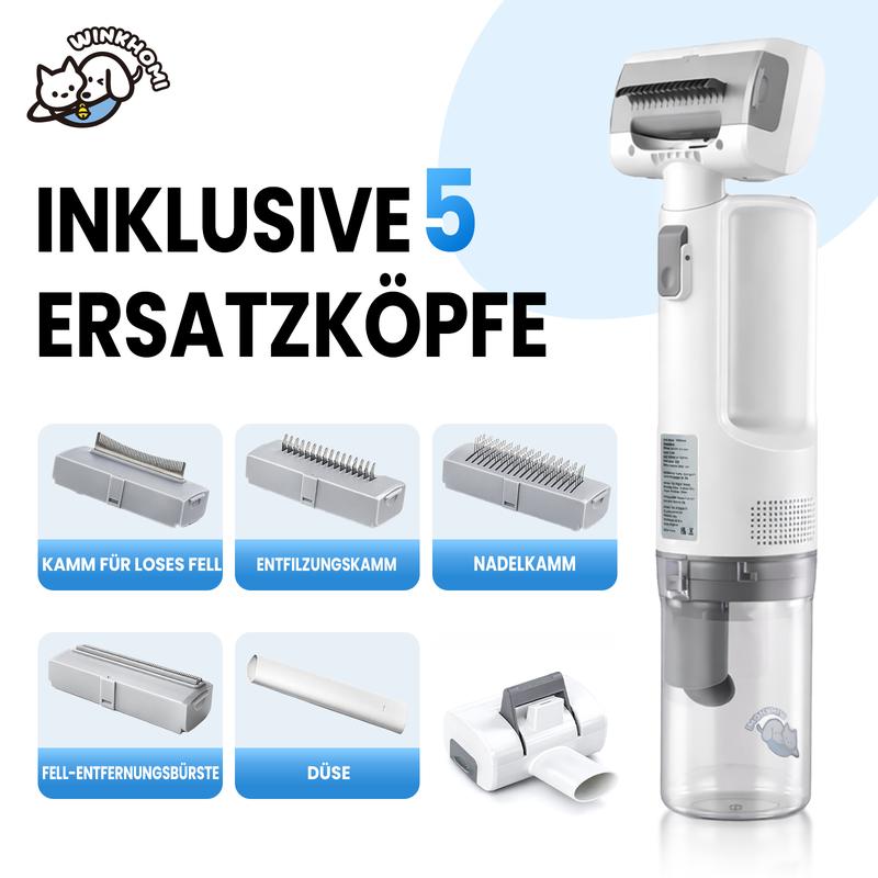 ✂️ 60% RABATT! 🐾 Multifunktionales Haustierpflegeset – Leiser Entfilzer & Trimmer mit Saugfunktion – Ideal für Katzen & Hunde – Fellpflege ohne Stress 🔇