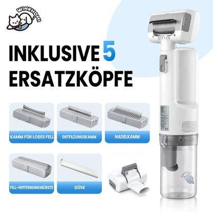 ✂️ 60% RABATT! 🐾 Multifunktionales Haustierpflegeset – Leiser Entfilzer & Trimmer mit Saugfunktion – Ideal für Katzen & Hunde – Fellpflege ohne Stress 🔇