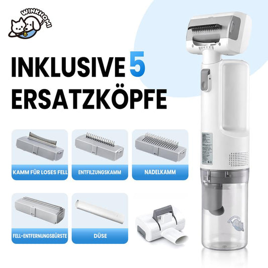 ✂️ 60% RABATT! 🐾 Multifunktionales Haustierpflegeset – Leiser Entfilzer & Trimmer mit Saugfunktion – Ideal für Katzen & Hunde – Fellpflege ohne Stress 🔇