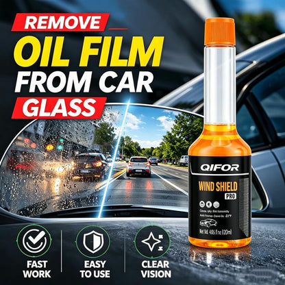 Glasreiniger für Autos – Kraftvoller Fleckenentferner, Ölfilmentferner, Insektenreiniger, Frostschutz & Hydrophober Schutz