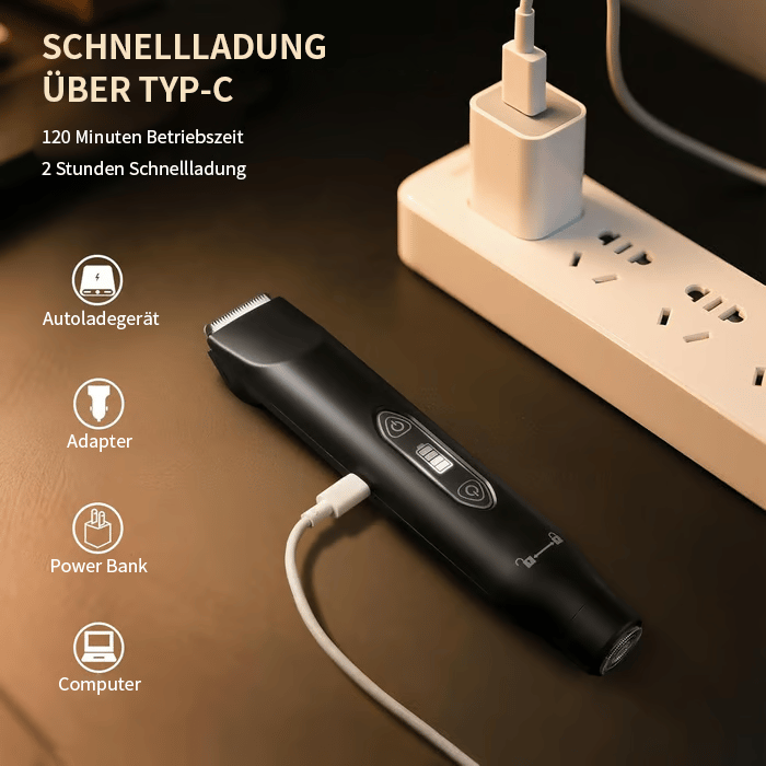 🔥Über 50.000 verkauft🪒Elektrischer Intim- & Nasenhaartrimmer, wasserdicht, austauschbare Keramik-Scherköpfe, Nass-/Trockenbetrieb, Geschenk für Männer, Frauen und Ehemänner🎁