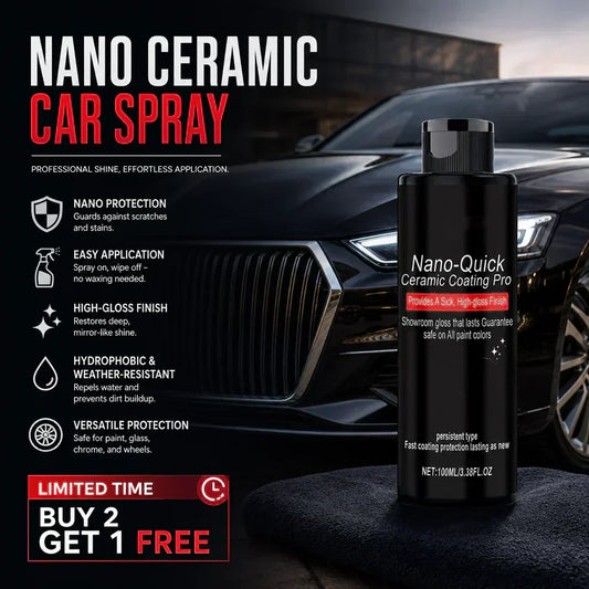 🚗 KAUFE 2, ERHALTE 1 GRATIS! ✨ Autopflegespray für sofortigen Hochglanz – Hydrophob & UV-Schutz – Für Lack, Plastik & Glas – streifenfrei, schnell & einfach anzuwenden 🧼