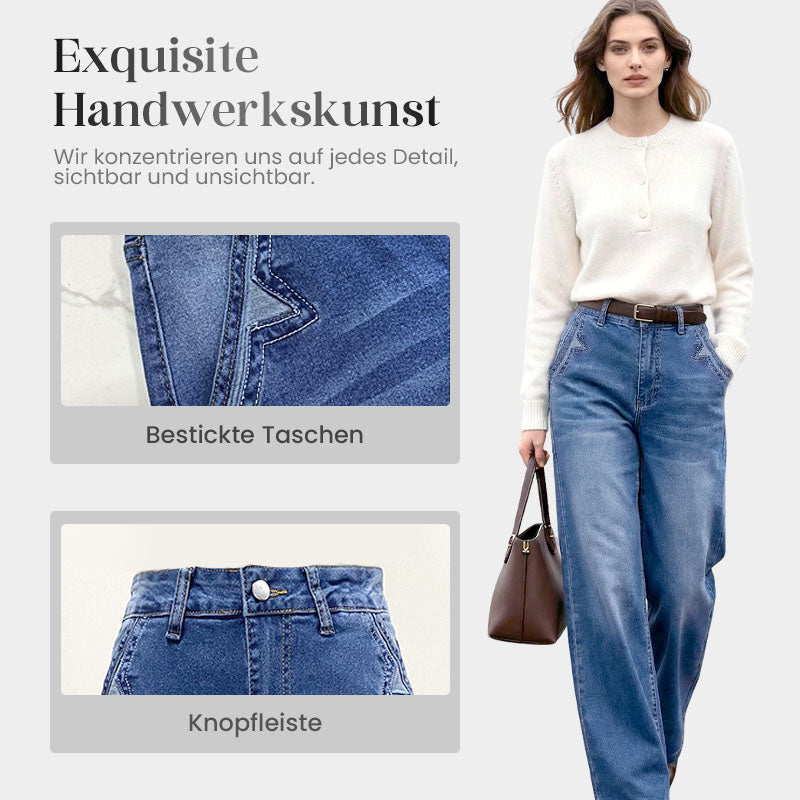 ⏳Begrenzte Zeit 50% Rabatt💥Damen-Vintage-Hochbund-Weitbeinjeans