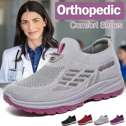 👟 50% RABATT! 🌿 Orthopädische Schuhe – 3-Fach Gewölbestütze, Memory-Schaum & Massage-Einlegesohle Für Optimale Schmerzlinderung 👣