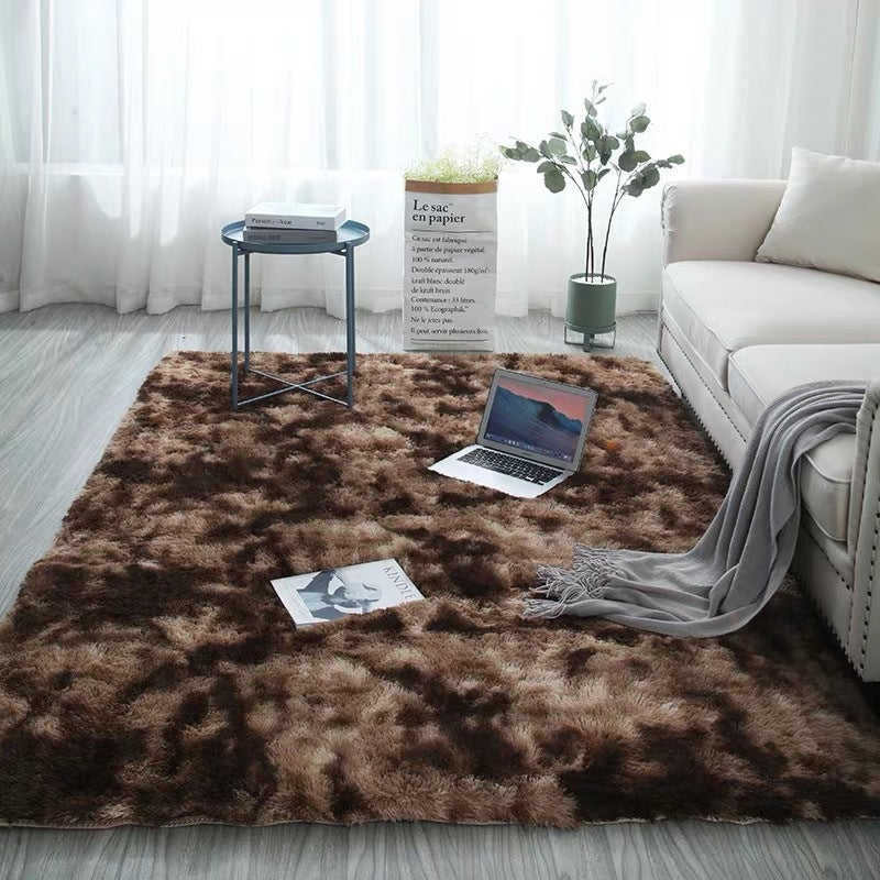 🌈 50 % RABATT! 🛋️Flauschiger Farbverlauf-Teppich – Kuschelweich, rutschfest & waschbar für ein gemütliches Zuhause 🏡✨