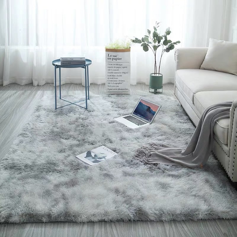🌈 50 % RABATT! 🛋️Flauschiger Farbverlauf-Teppich – Kuschelweich, rutschfest & waschbar für ein gemütliches Zuhause 🏡✨