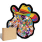 🦄🌈2026 Niedliches Puzzle-Set: Cowboyhut, Pony, Gerahmtes Stapelpuzzle, Unregelmäßig geformtes Holzpuzzle