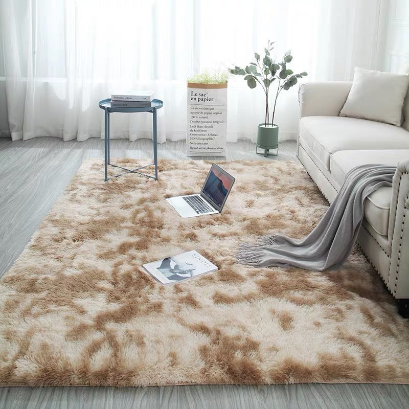 🌈 50 % RABATT! 🛋️Flauschiger Farbverlauf-Teppich – Kuschelweich, rutschfest & waschbar für ein gemütliches Zuhause 🏡✨