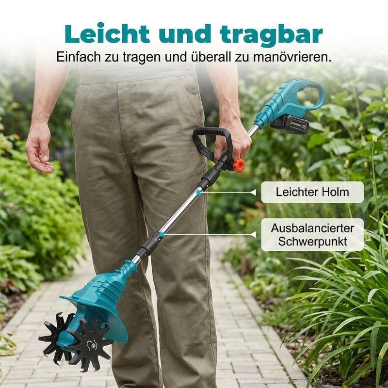 🔥Kabellose elektrische Gartenfräse und Kultivator