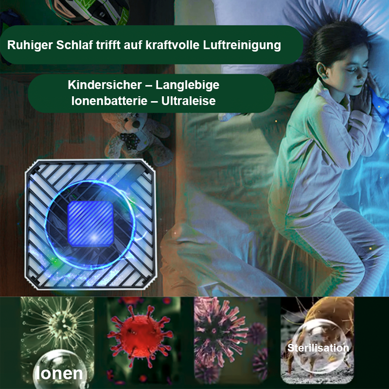 Multifunktions-Luftreiniger - Mit Echtzeit-Luftanalyse - Automatische Filterung - Luftqualitätssensor & Automatikmodus