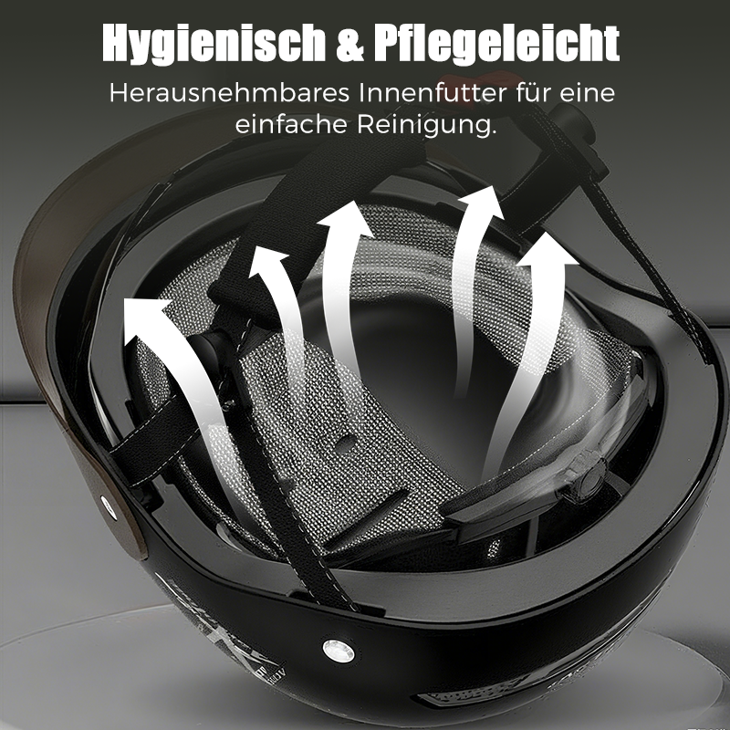🛡️Atmungsaktiver, leichter und stoßfester Motorradhelm