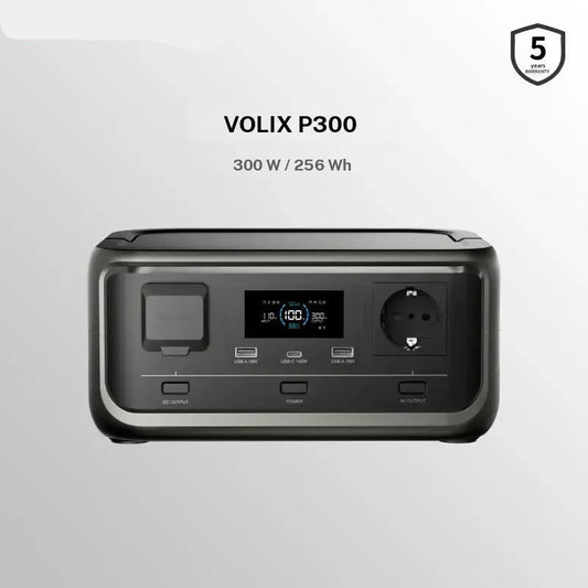Tragbare Powerstation, 256Wh LiFePO4 Akku, 300W (Max 600W) Solargenerator, <20 ms USV, 100W USB C Ausgang, 3000 Ladezyklen Für Camping Draußen Reisen Notfälle Spieler Festival