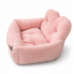 Weiches Plüsch-Haustierbett in Stuhlform, warmes und gemütliches Schlafnest für Katzen und kleine Hunde