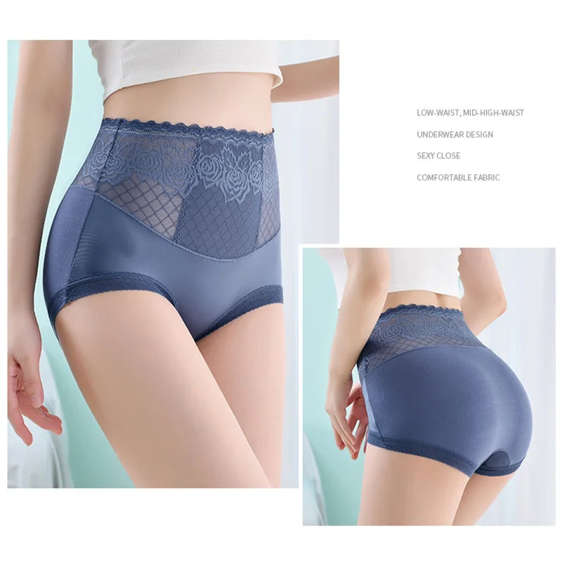 ⏳Begrenzte Zeit 50% Rabatt💥Hohe Taille Anti-Side Leakage Spitze Höschen