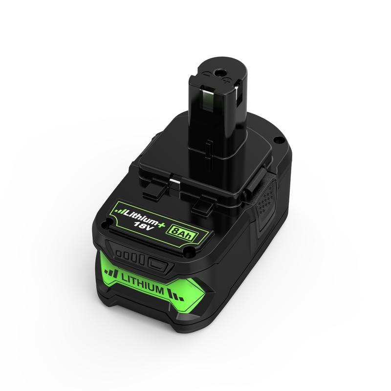 8000-mAh-Ersatzakkus für Ryobi 18 V mit Kontrollleuchte