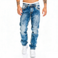 Kreative Stretch-Jeans für Herren, minimalistischer Stil, ideal für den Sommer, Emo-Stil