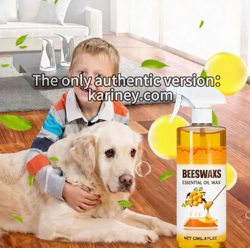 ✨ KratzerEntferner Bienenwachs-Holzboden-Spray – Reinigt, revitalisiert & entfernt mühelos Kratzer! 🧹