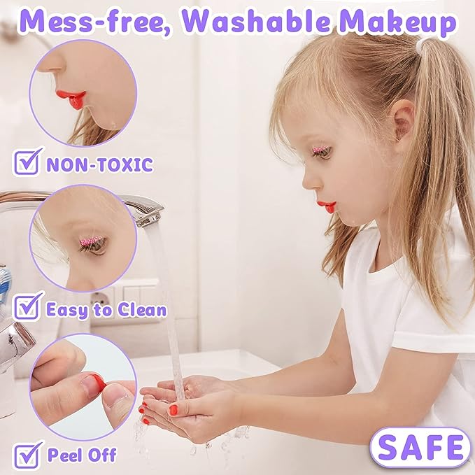 Waschbares Make-up-Schönheitsset für Kinder