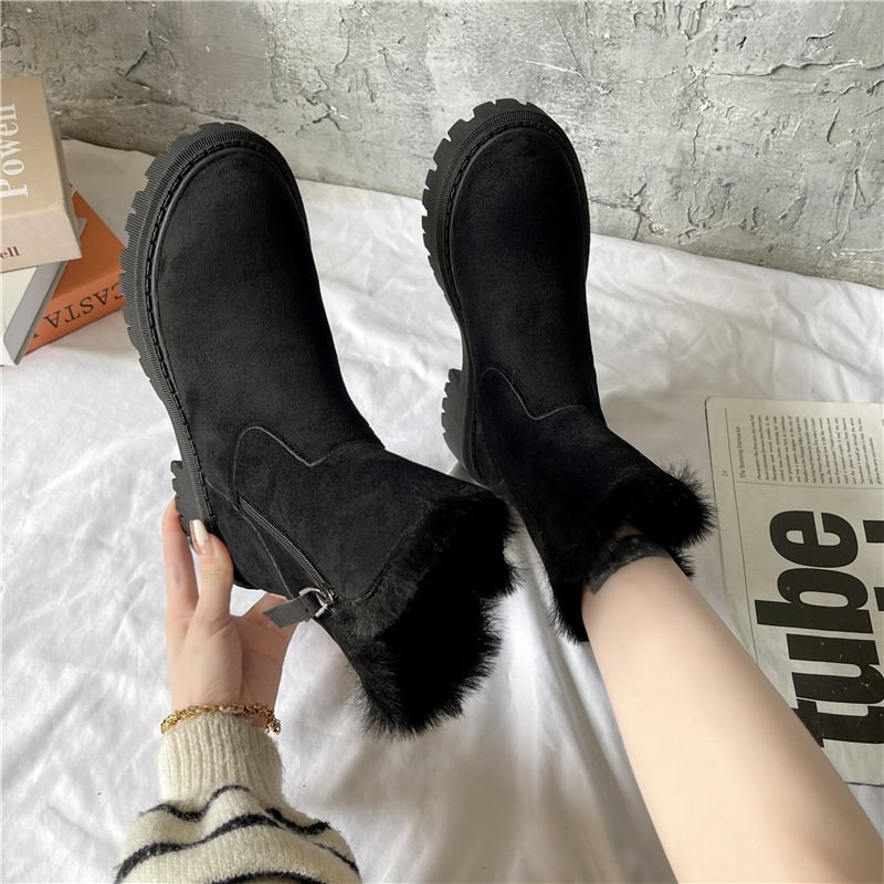 Damen-Winter-Fleece-Schneestiefel⚡Neu eingetroffen Sale-49 % Rabatt
