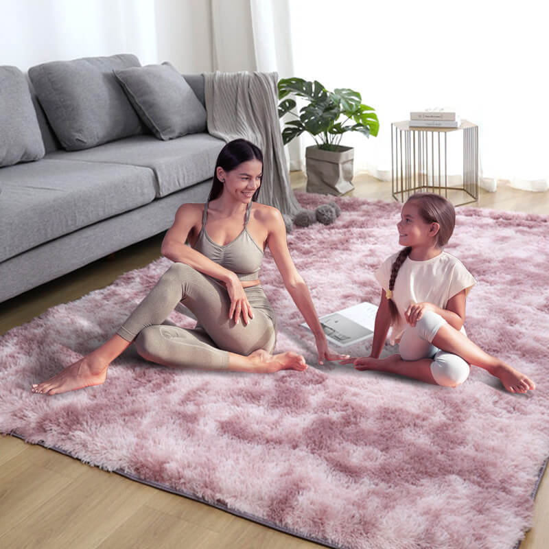 ⏰Fröhliches Neujahr! 💖 Plüsch-Fußmatte in Farbverlauf – Gemütlichkeit &amp; Stil für dein Zuhause!
