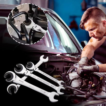 🔧 50% RABATT! ⚙️ Ratschenschlüssel für offene Schläuche – Ergonomisch & praktisch ✨