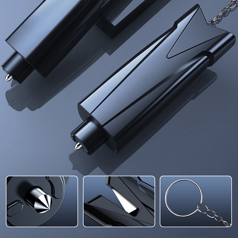 Notfall-2-in-1-Autofensterbrecher-Werkzeug-Schlüsselanhänger Erfolg