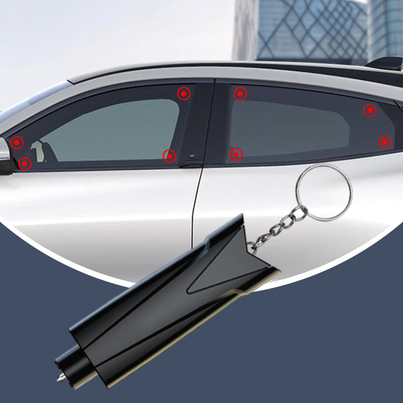 Notfall-2-in-1-Autofensterbrecher-Werkzeug-Schlüsselanhänger Erfolg