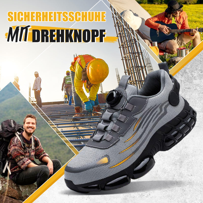 🔥 2026 HEISSER VERKAUF 60% RABATT! 🔥Schlag- und stichfeste Sicherheitsschuhe mit Drehknopf