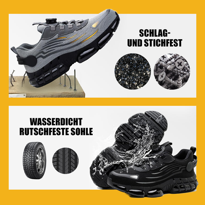 🔥 2026 HEISSER VERKAUF 60% RABATT! 🔥Schlag- und stichfeste Sicherheitsschuhe mit Drehknopf