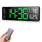【⏰Limitiertes Angebot – 50 % Rabatt!】⚡40cm große Digitaluhr mit Temperatur, Datum, automatischer Sommerzeit, Nachtlicht und automatischem Helligkeitsdimmer