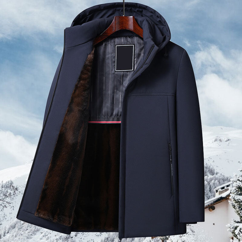 🔥Warmes Geschenk🔥Dicker Thermo-Parka mit Kapuze für Herren⚡Kostenloser Versand