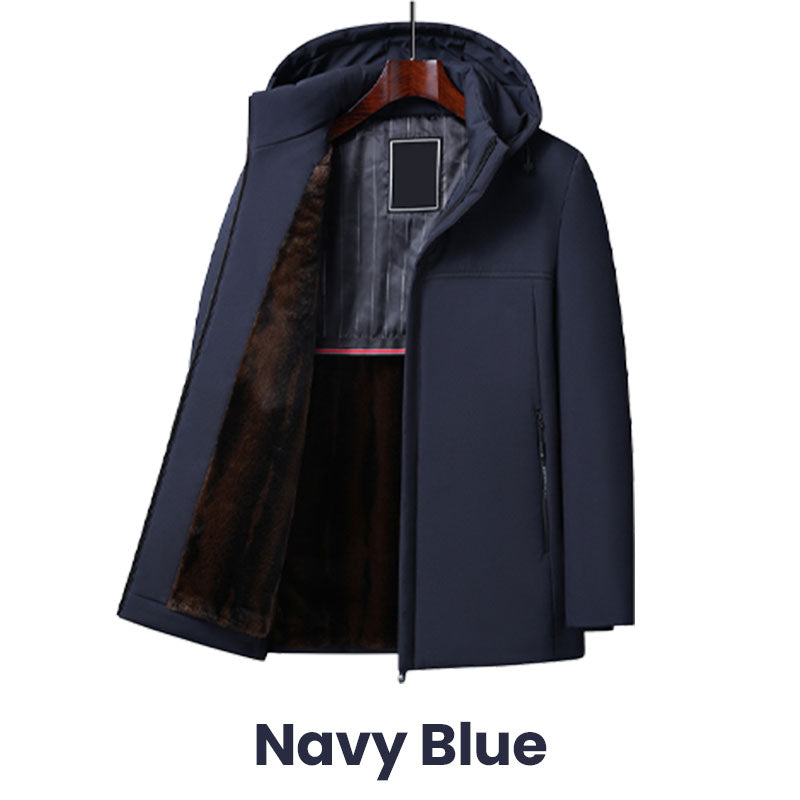 🔥Warmes Geschenk🔥Dicker Thermo-Parka mit Kapuze für Herren⚡Kostenloser Versand