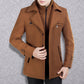 🎁Kostenloser Versand🔥😎Herren Business-Wollmantel Mode Doppelkragen Mittel- und Langwollmantel