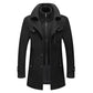 🎁Kostenloser Versand🔥😎Herren Business-Wollmantel Mode Doppelkragen Mittel- und Langwollmantel