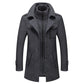 🎁Kostenloser Versand🔥😎Herren Business-Wollmantel Mode Doppelkragen Mittel- und Langwollmantel