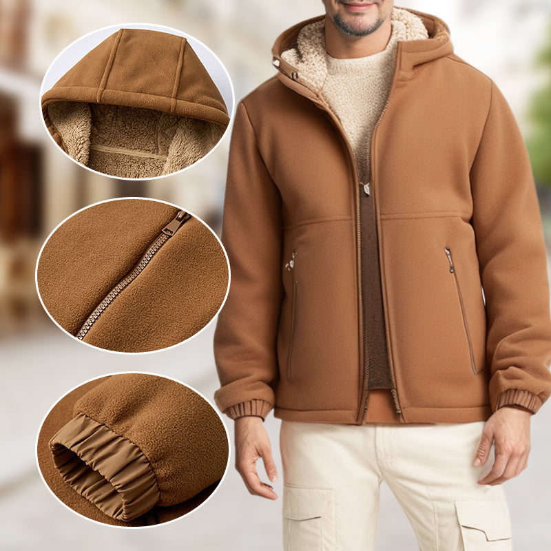 ☃️Winter-Sale 50% Rabatt❄️Herren Casual Warm Zip Up Hoodie Jacke