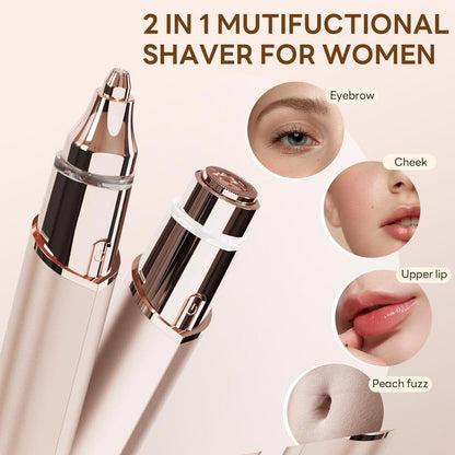 🎁2026 Neuheit –  Limitiertes Angebot – 50% Rabatt💥💗2-in-1 Gesichtshaarentferner & Augenbrauentrimmer